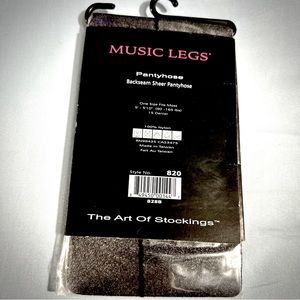 Brand new black back seam pantyhose